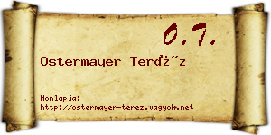 Ostermayer Teréz névjegykártya